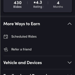 4 months old active LYFT account for sale