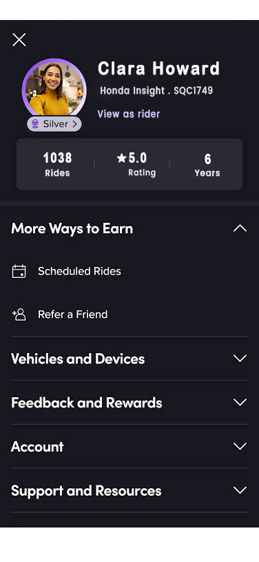 6+ Years Active Lyft Account for Sale